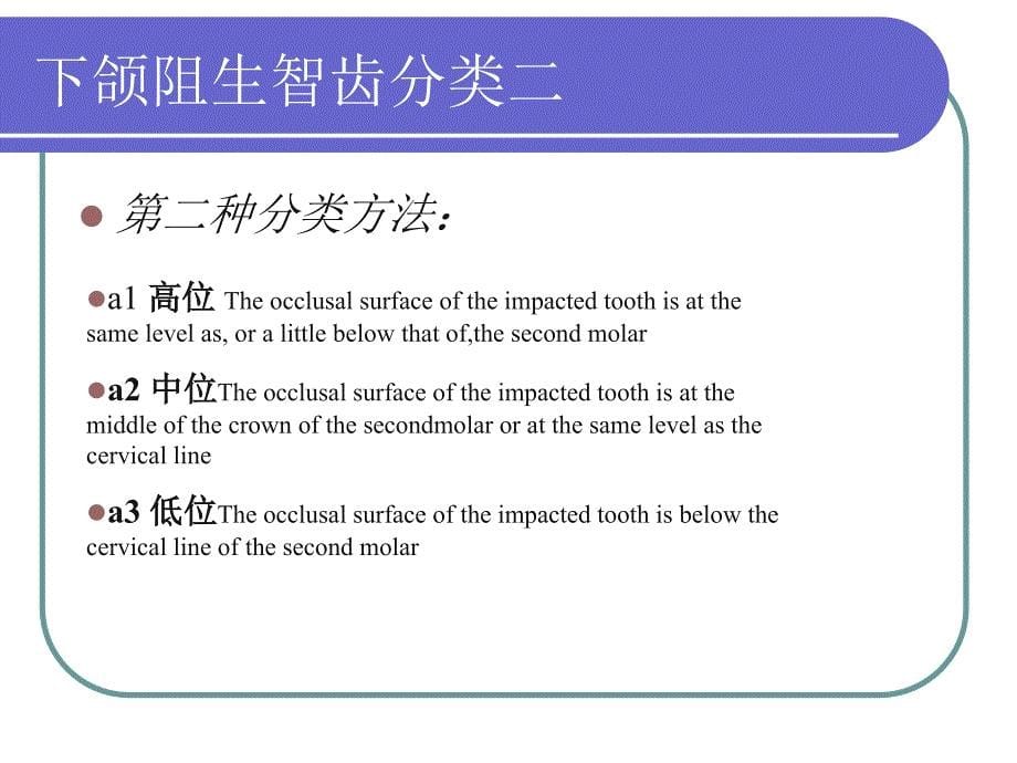 阻生牙的拔除ppt课件_第5页