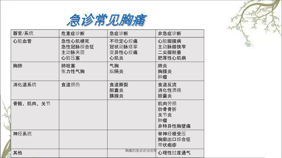 胸痛的急诊诊治流程_第4页