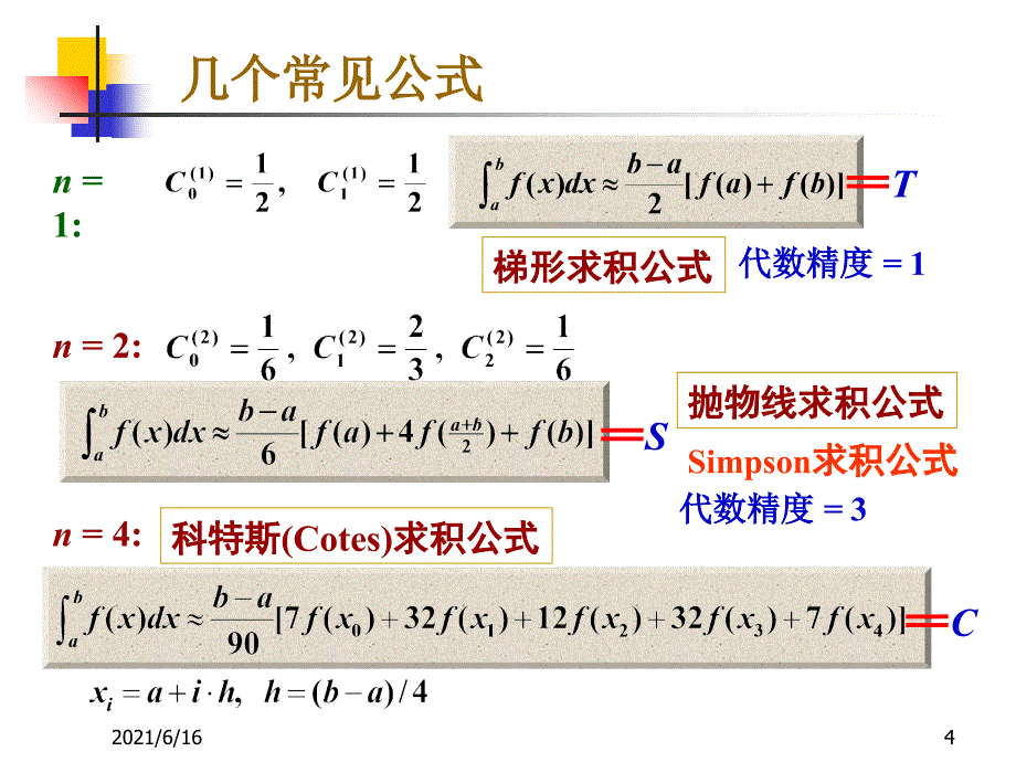 数值分析-牛顿-科特斯公式_第4页