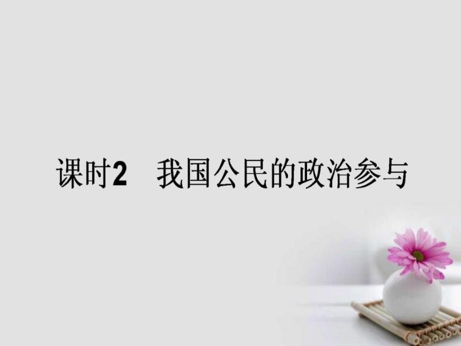 全程复习构想高考政治一轮复习2.1.2我国公民的政治....ppt_第1页