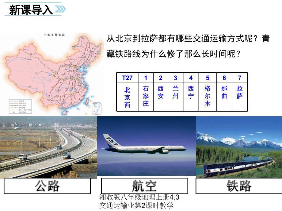 湘教版八年级地理上册4.3交通运输业第2课时教学课件_第2页