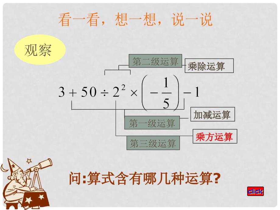 山东省泰安市岱岳区徂徕镇第一中学七年级数学上册《有理数的混合运算》课件 青岛版_第4页