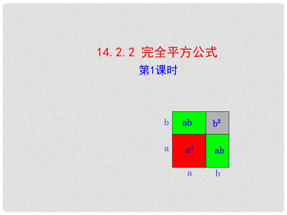 云南省剑川县马登中学八年级数学上册 14.2.2 完全平方公式课件1 （新版）新人教版_第1页