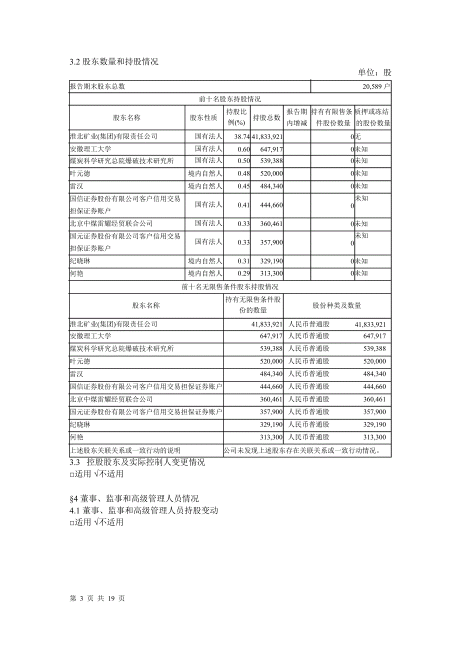 600985雷鸣科化半年报摘要_第3页