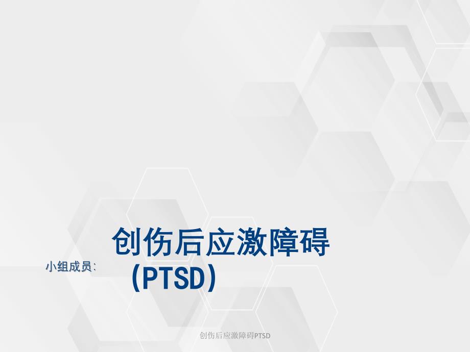 创伤后应激障碍PTSD_第1页