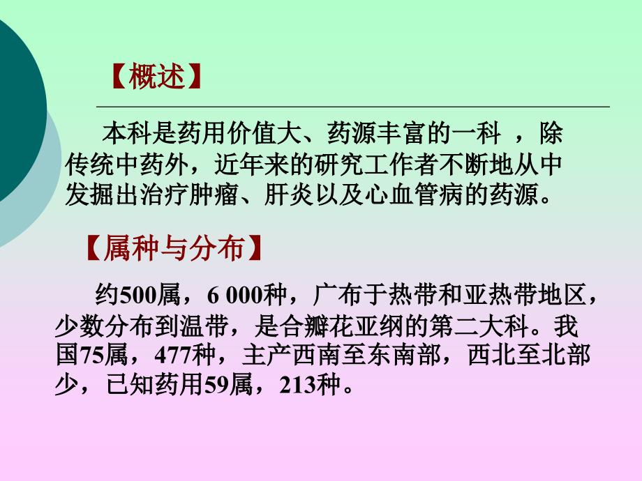 药用植物学 合瓣花亚纲：茜、菊科_第2页