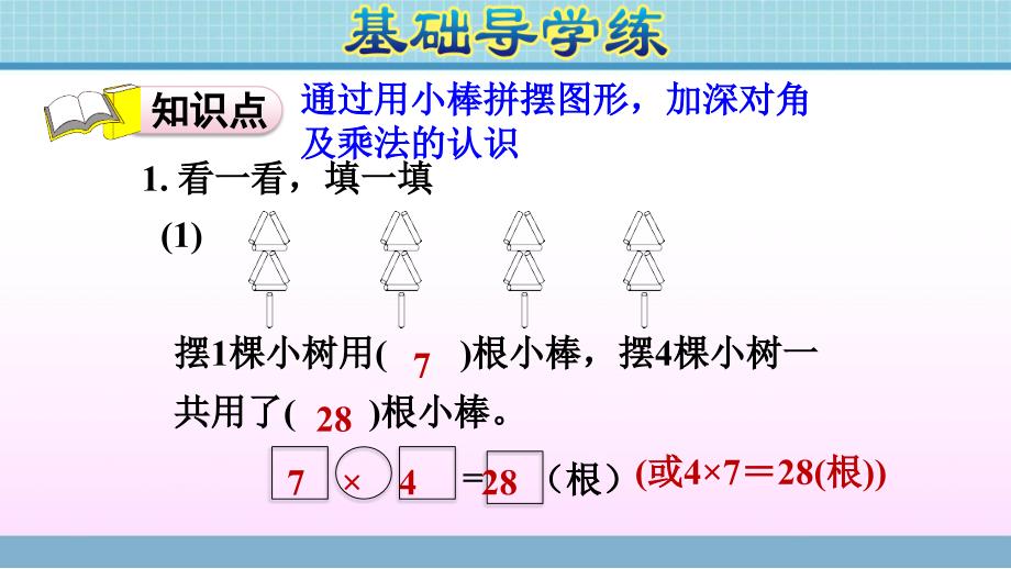 二年级上册数学课件第四单元神奇的小棒青岛版共7张PPT_第3页