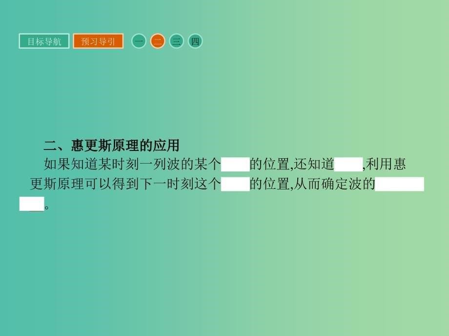 高中物理 2.3 惠更斯原理及其应用课件 粤教版选修3-4.ppt_第5页