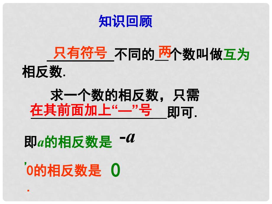 湖南省益阳市资阳区迎丰桥镇七年级数学上册 第一章 有理数 1.2 有理数 1.2.4 绝对值（第1课时）课件 （新版）新人教版_第2页