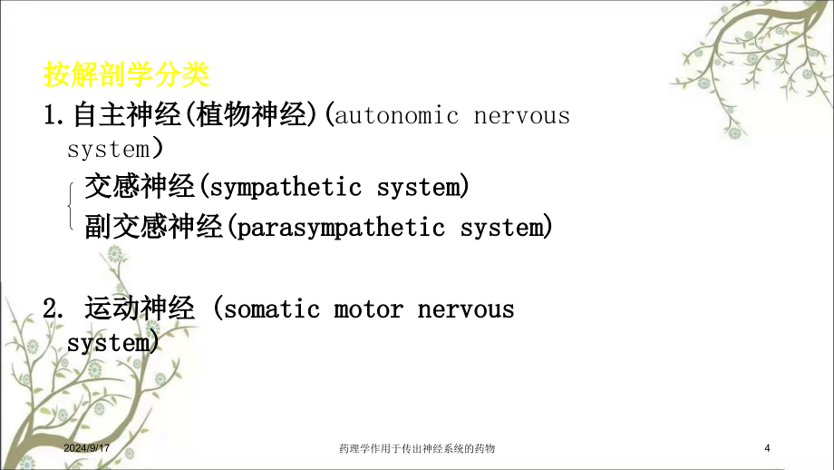 药理学作用于传出神经系统的药物_第4页