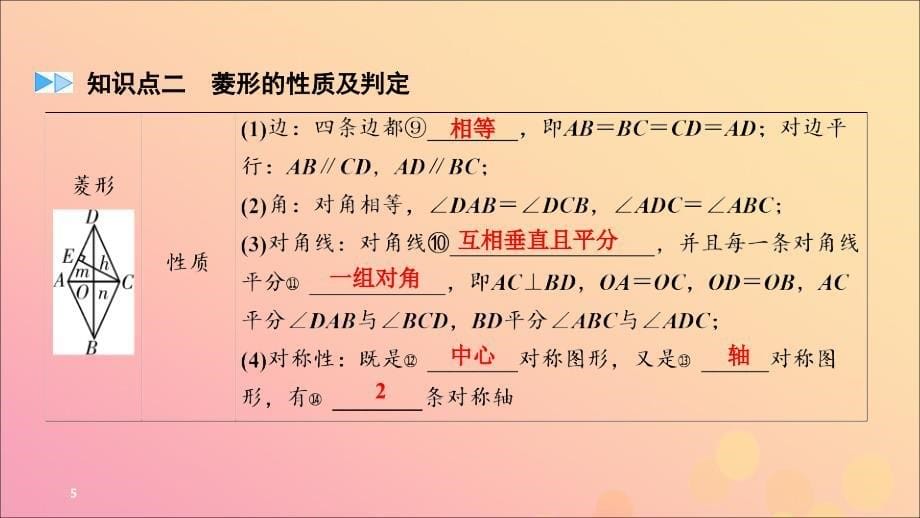 贵阳专用中考数学总复习第1部分教材同步复习第五章四边形课时19矩形与菱形课件_第5页