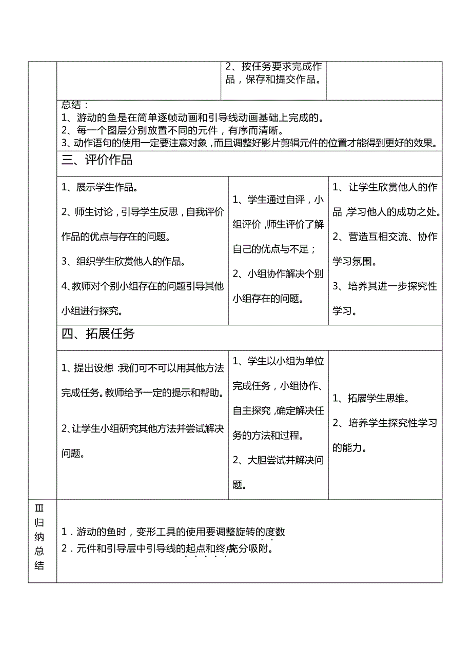 游动的鱼动画制作教学设计_第4页