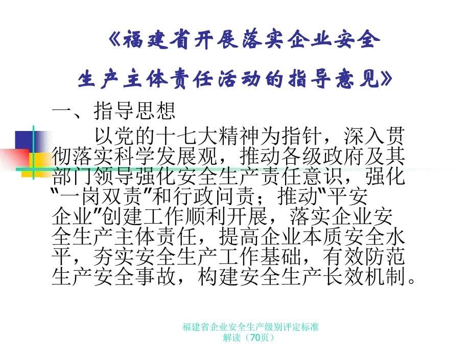 福建省企业安全生产级别评定标准解读70页课件_第5页