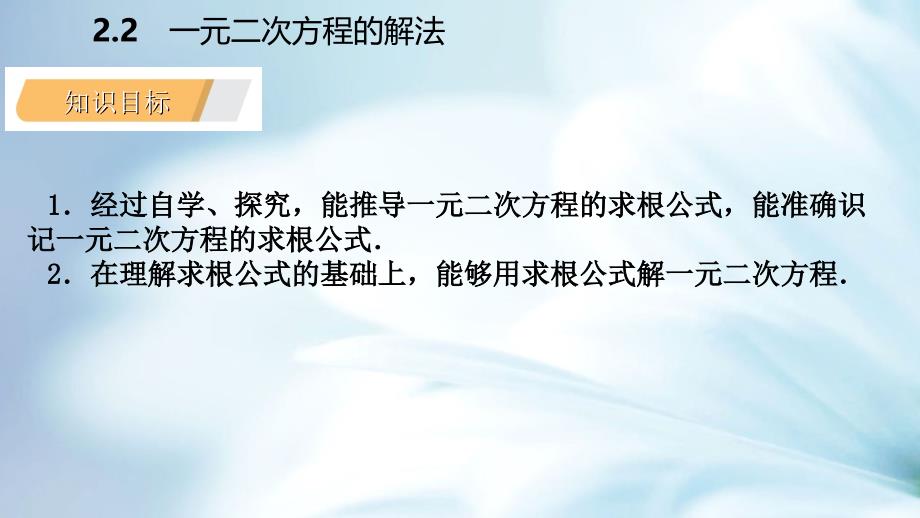 精品九年级数学上册第2章一元二次方程2.2一元二次方程的解法2.2.2公式法导学课件湘教版_第4页