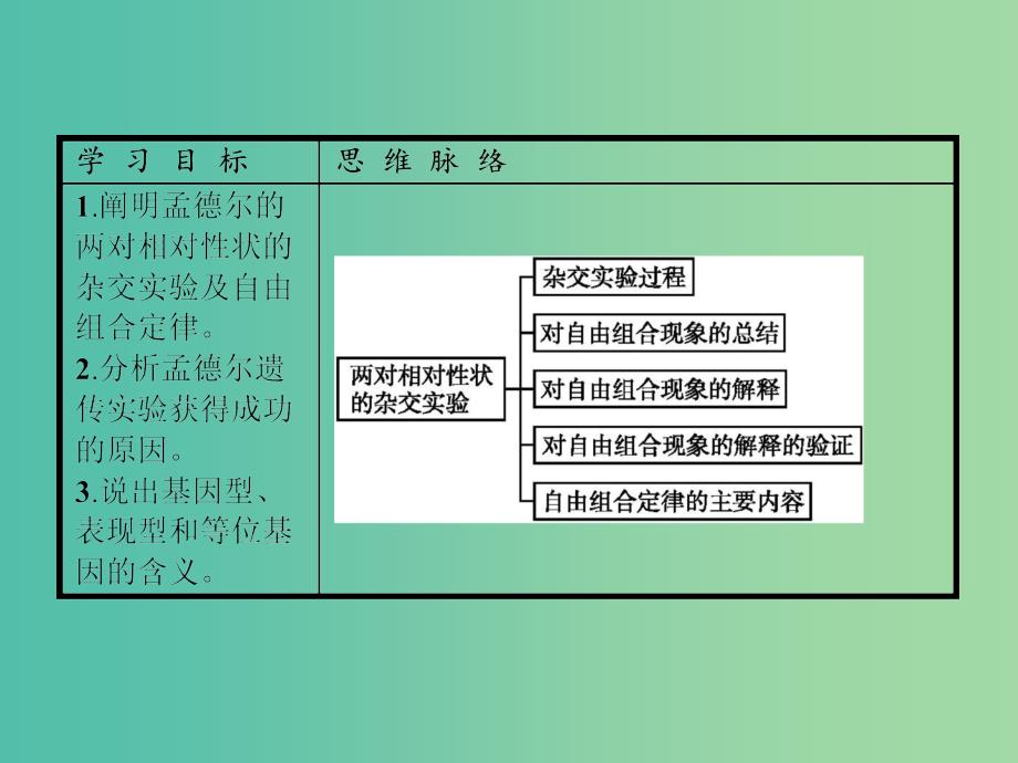 高中生物 第1章 遗传因子的发现 第1节 孟德尔的豌豆杂交实验（二）课件 新人教版必修2.ppt_第2页