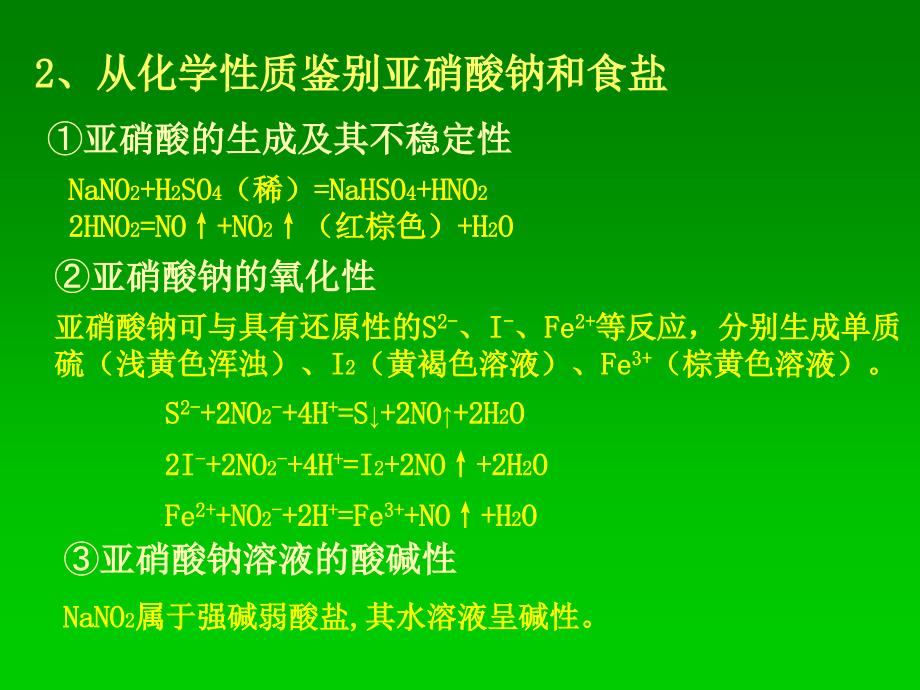 实验化学亚硝酸钠和食盐的鉴_第4页