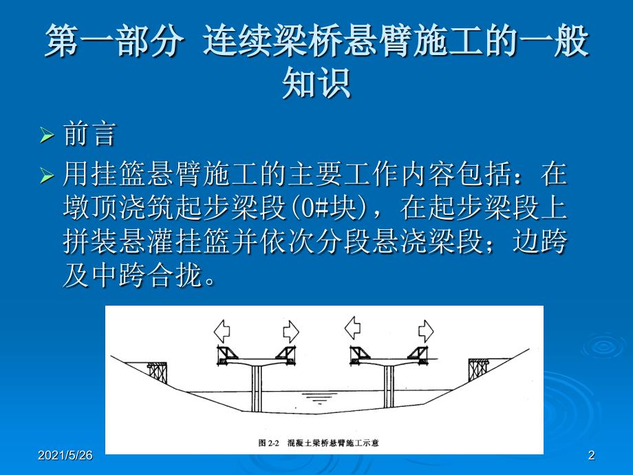 预应力混凝土连续梁桥悬臂浇筑施工工序PPT优秀课件_第2页