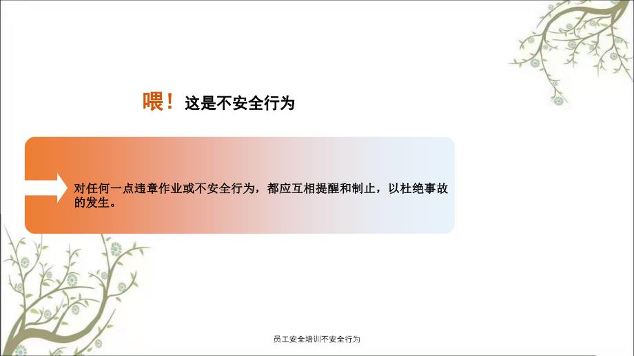 员工安全培训不安全行为PPT课件_第3页