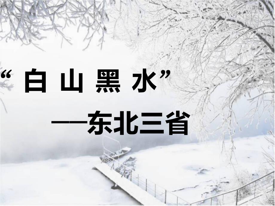 地理八年级下册第六章北方地区第二节白山黑水——东北三省_第1页