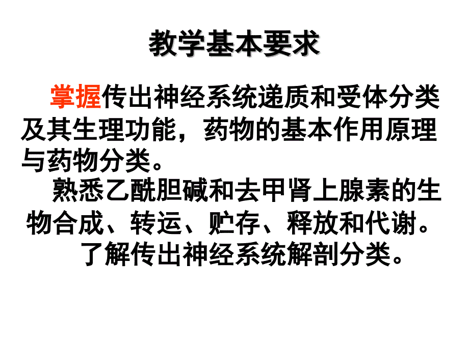 药理学课件：第五章传出神经系统药理概论_第3页