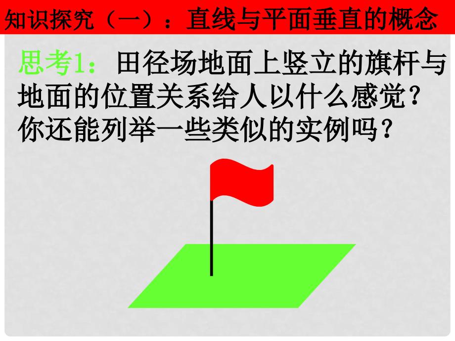 高一数学（2.3.11直线与平面垂直的概念与判定）_第4页