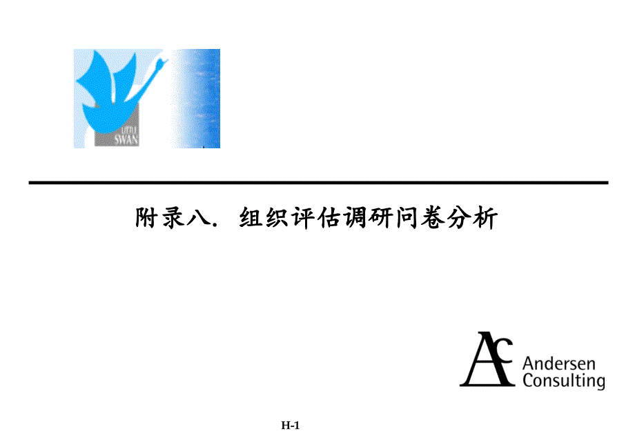 安达信小天鹅项目管理分析报告全案之附录8、组织评估调研问卷分析_第1页