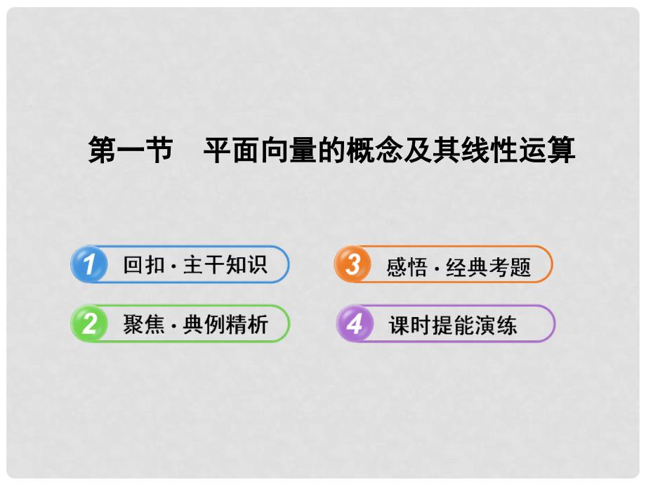 湖南省高中数学 4.1平面向量的概念及其线性运算配套课件 理 新人教A版_第1页