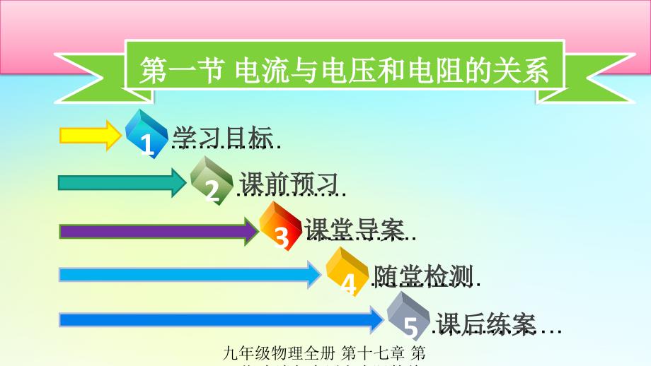 最新九年级物理全册第十七章第一节电流与电压和电阻的关系习题课件新版新人教版新版新人教级全册物理课件_第2页