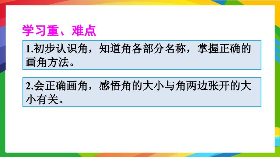 人教版小学数学二年级上册第三单元角的初步认识PPT课件A第1课时角的认识及画法_第3页