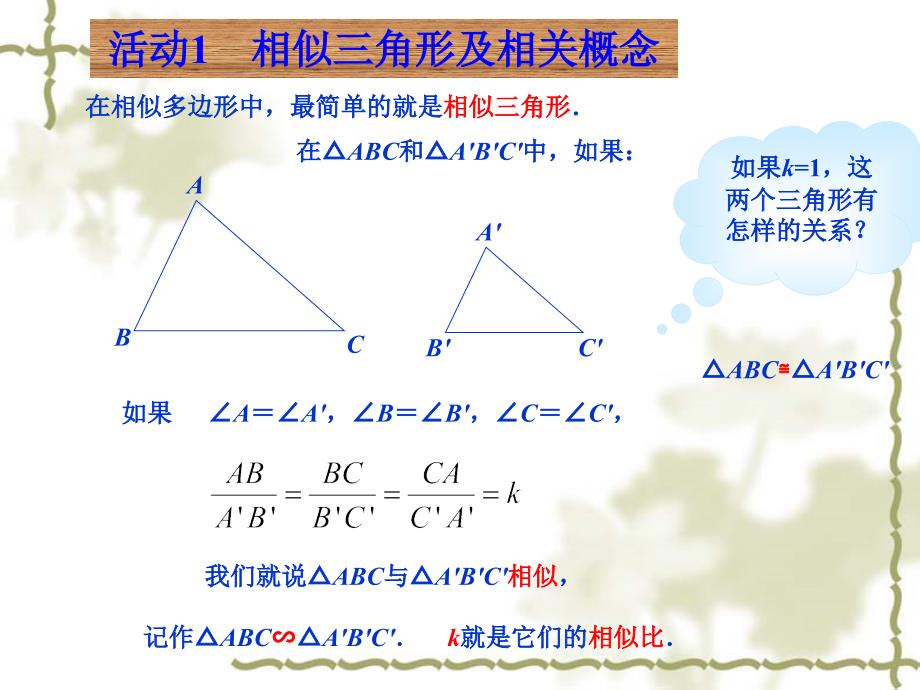 27.2.1相似三角形的判定第1课时_第2页