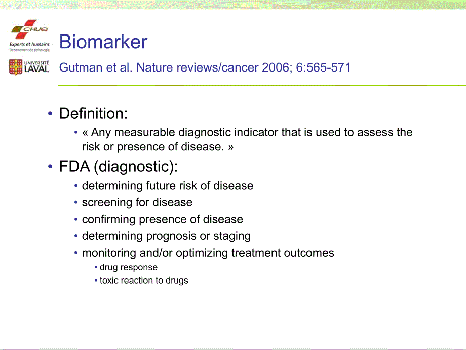 From Biomarkers to Diagnostic Tools Used inthe Clinic从生物标志物应用于临床诊断工具_第3页