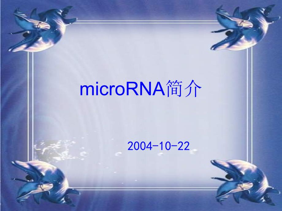 新发现的微RNA世界_第1页