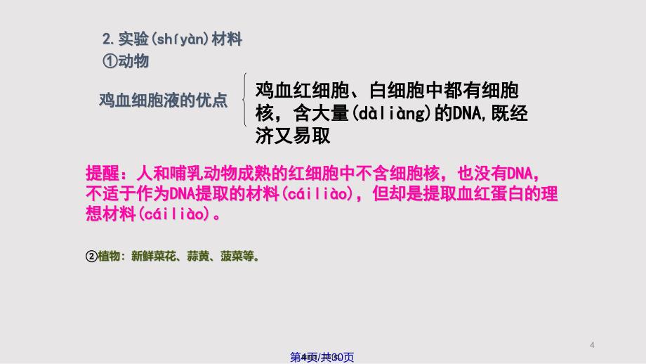 DNA的粗提取和鉴定分析实用教案_第4页