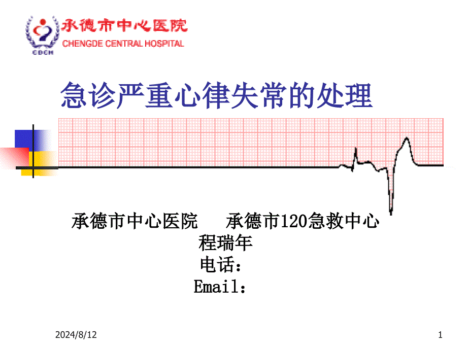 急诊危重心律失常的处理_第1页