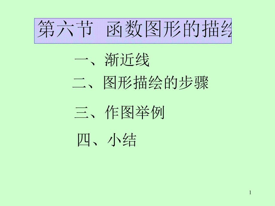 函数图形的描绘_第1页