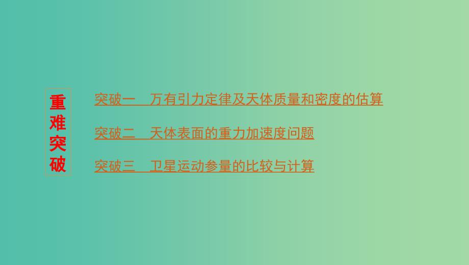 浙江版2020版高考物理一轮复习第10讲万有引力定律及其应用课件.ppt_第3页