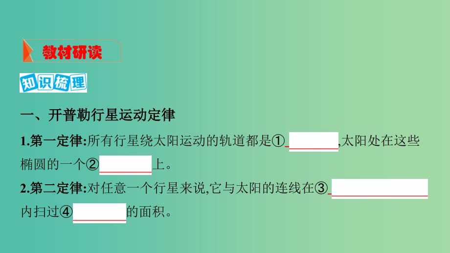 浙江版2020版高考物理一轮复习第10讲万有引力定律及其应用课件.ppt_第4页