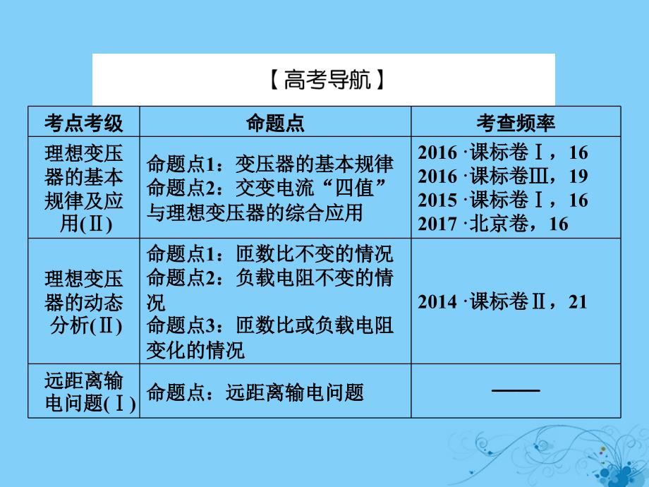 物理第十章 交变电流 传感器 2 变压器 电能的输送_第3页