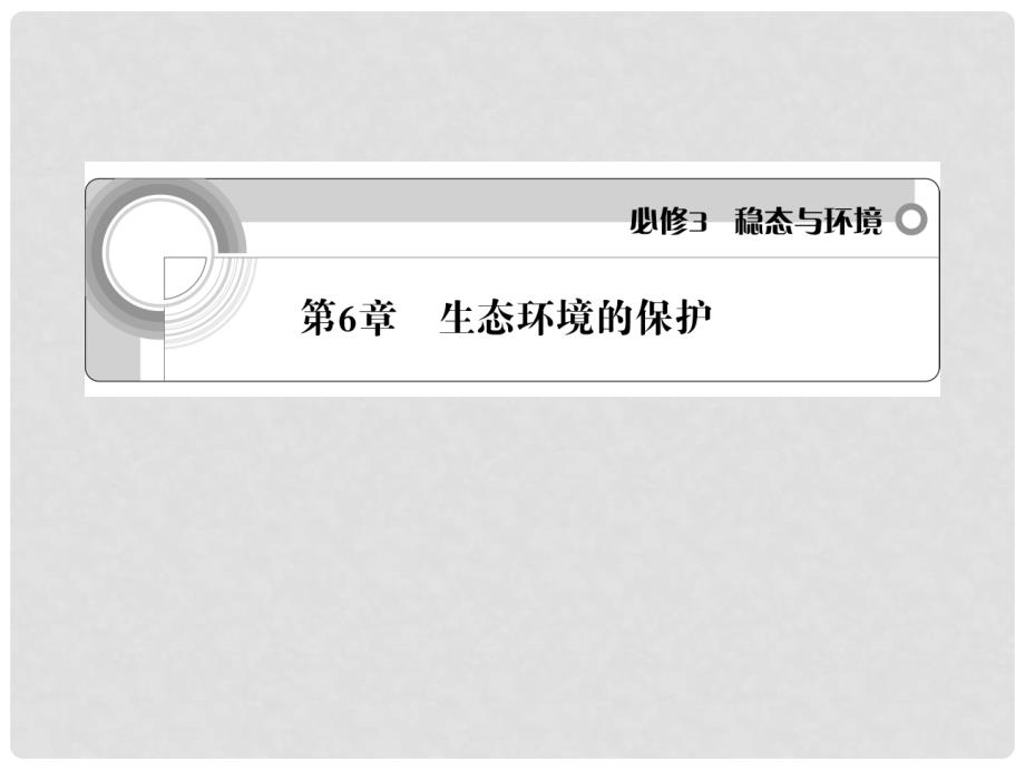 高考生物 第6章 生态环境的保护总复习课件 新人教版_第1页