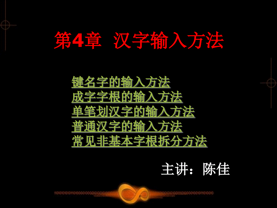 五笔打字教学课件第4章_第1页