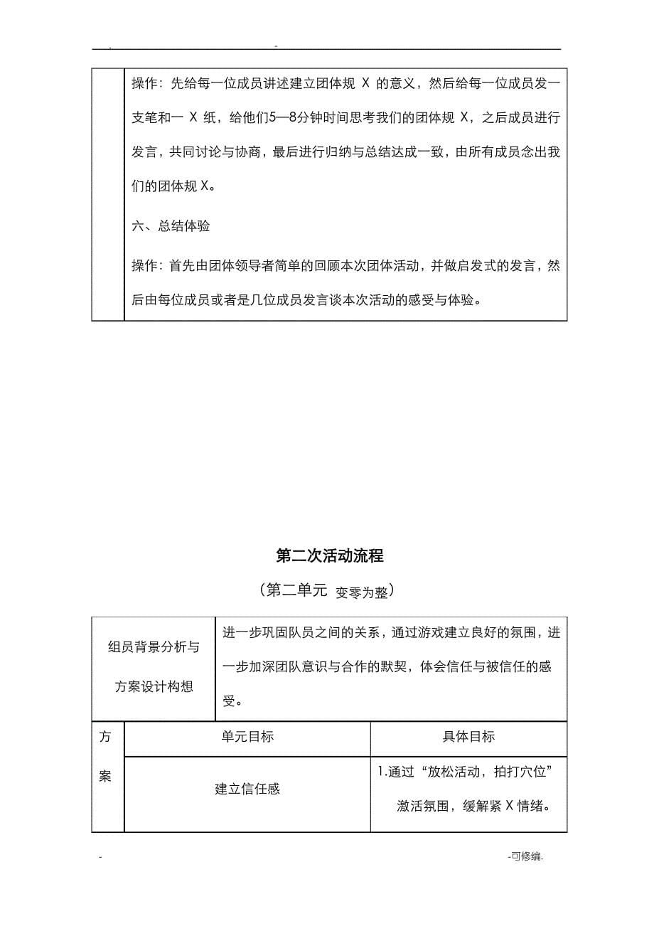 放飞梦想-生涯规划团体心理辅导方案_第5页