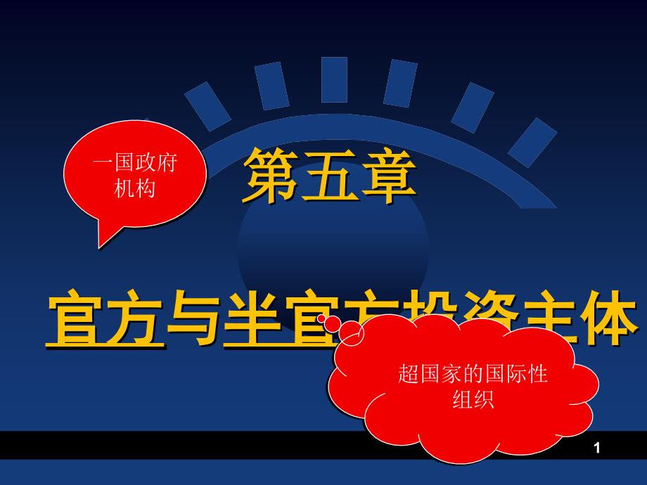 官方与半官方投资主体ppt课件_第1页