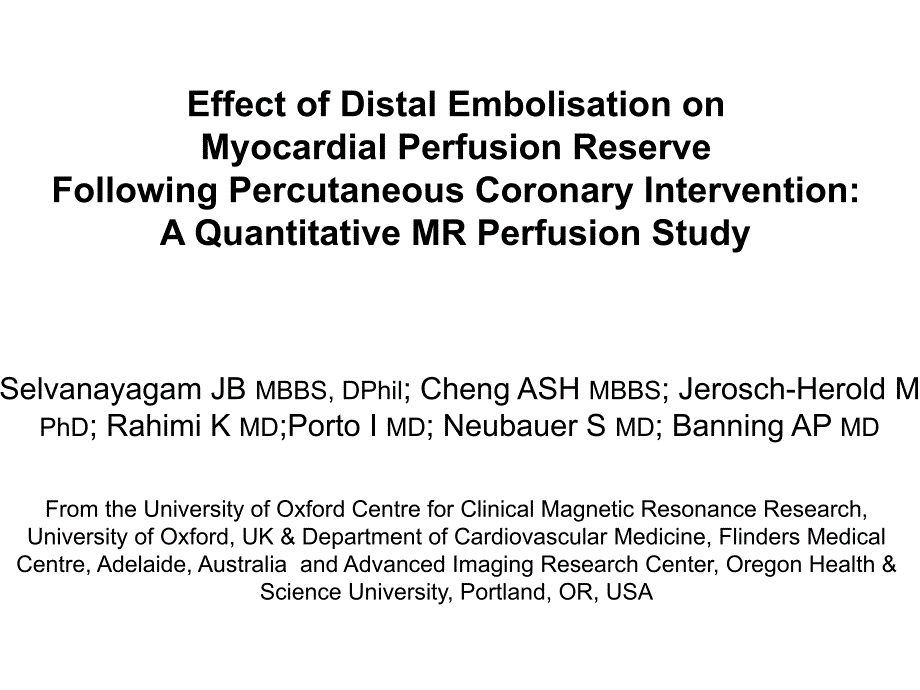 A Quantitative MR Perfusion Study定MR灌注的研究_第1页