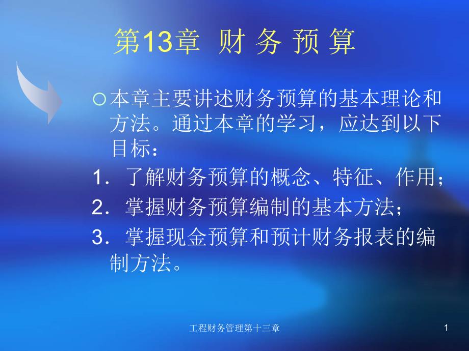 工程财务管理第十三章课件_第1页