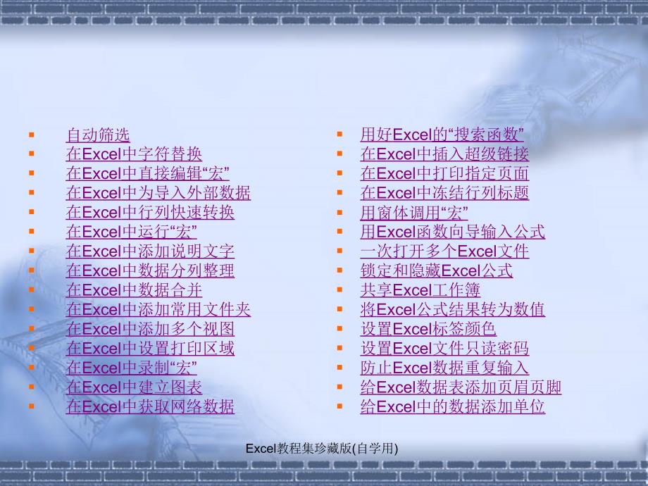 Excel教程集珍藏版自学用_第2页