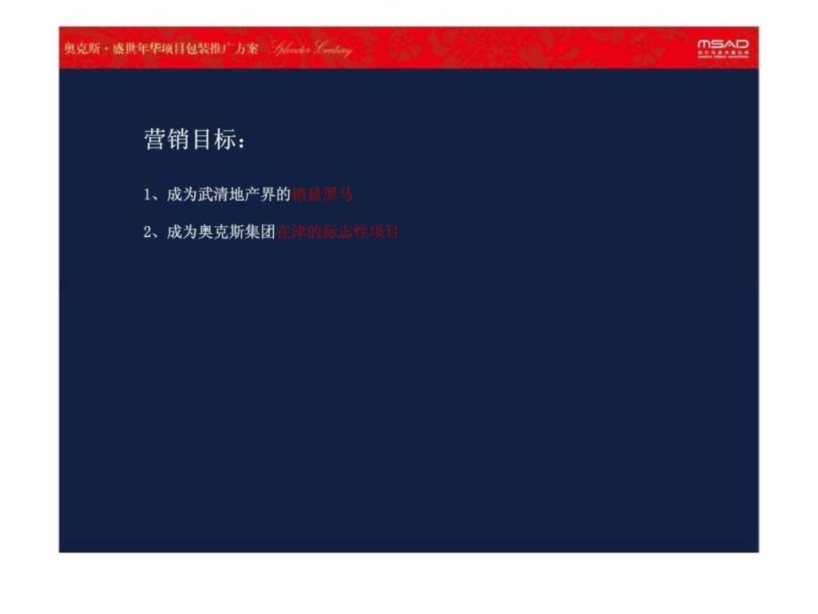 天津奥克斯盛世年华项目包装推广方案ppt课件_第4页