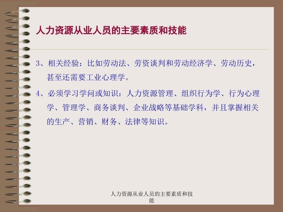 人力资源从业人员的主要素质和技能课件_第5页