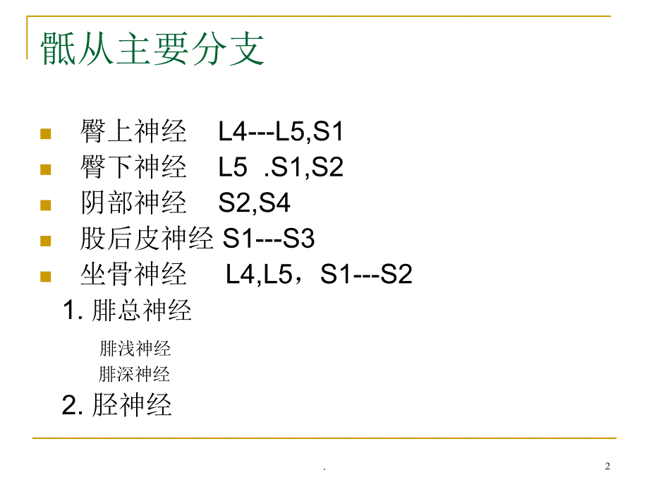 骶丛神经精选幻灯片_第2页