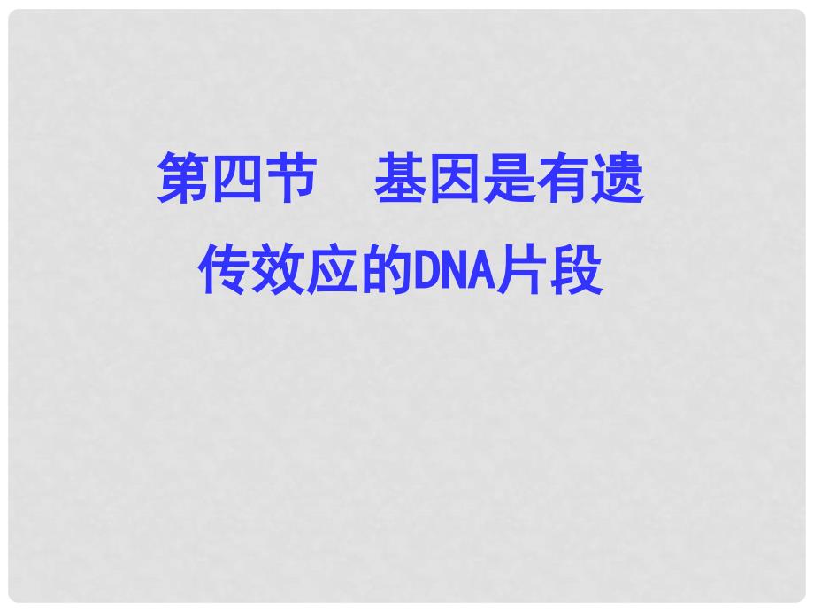 湖南省宁乡县实验中学高中生物 《基因是有遗传效应的DNA片段》课件 必修2_第2页