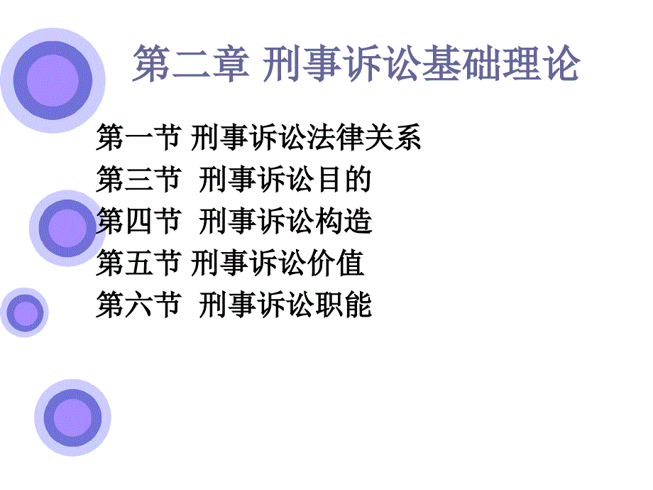 刑事诉讼法：第2章 刑事诉讼基础理论_第1页